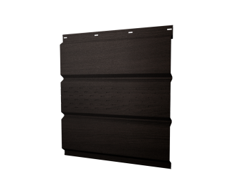 картинка Софит металлический центральная перфорация 0,45 Print Elite с пленкой Coffee Wood TwinColor Центр Кровли