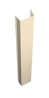 картинка Крепежная планка нижняя Texas 0,45 Print Elite Milky Wood TwinColor (1,8м) Центр Кровли