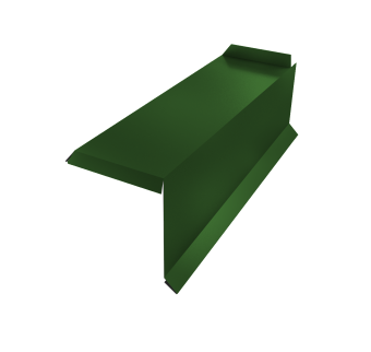 фото Планка торцевая сегментная 30мм Правая 0,45 PE с пленкой RAL 6002 лиственно-зеленый Центр Кровли картинка Планка торцевая сегментная 30мм Правая 0,45 PE с пленкой RAL 6002 лиственно-зеленый Центр Кровли