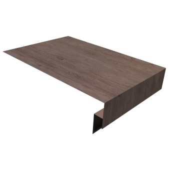 картинка Планка околооконная сложная 250х50х18 (j-фаска) 0,45 Print Elite White Wood TwinColor (2м) Центр Кровли