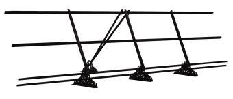 картинка Ограждение кровельное со снегозадержателем на фальц Grand Line 0,9х3м RAL 9005 Центр Кровли