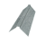 Планка конька плоского 115х30х115 0,4 Zn (2м) Центр Кровли