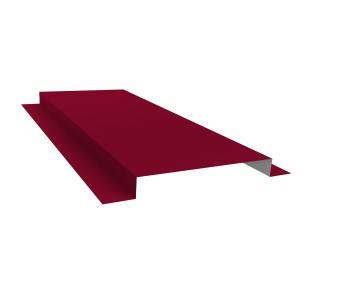 картинка Планка кожуха сегментного 150 0,45 PE с пленкой RAL 3003 рубиново-красный (0,8м) Центр Кровли