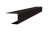 Планка завершающая для Кликфальц Pro 0,45 Drap-double TX RAL 9005 черный (2м) Центр Кровли