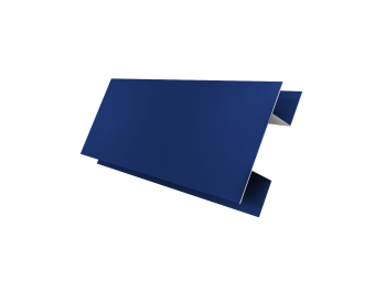 картинка Планка H-образная стыковочная сложная 0,45 PE с пленкой RAL 5002 ультрамариново-синий (3м) Центр Кровли