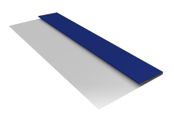 картинка Планка стартовая БХ new 0,45 PE с пленкой RAL 5002 ультрамариново-синий (2м) Центр Кровли