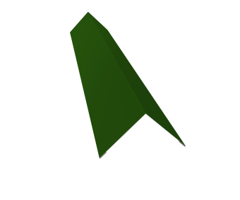 картинка Угол внешний 110х110 0,45 PE с пленкой RAL 6002 лиственно-зеленый (3м) Центр Кровли