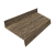 Отлив простой 50 0,45 Print Elite Nordic Wood TwinColor (3м) Центр Кровли