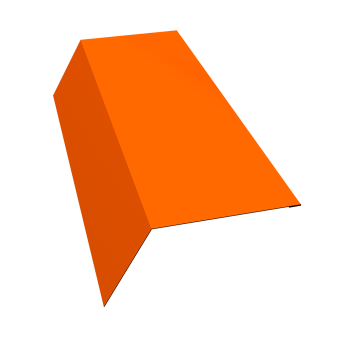 фото Планка карнизная 120х80 0,45 PE с пленкой RAL 2004 оранжевый (2м) Центр Кровли картинка Планка карнизная 120х80 0,45 PE с пленкой RAL 2004 оранжевый (2м) Центр Кровли