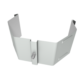 фото Крепление трубы для гофры на кирпич Vortex Lite PE RAL 9006 бело-алюминиевый Центр Кровли картинка Крепление трубы для гофры на кирпич Vortex Lite PE RAL 9006 бело-алюминиевый Центр Кровли