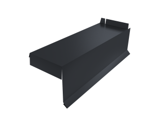 фото Планка торцевая сегментная Квадро профи Grand Line Правая стартовая 0,5 PurPro RAL 7024 мокрый асфальт Центр Кровли картинка Планка торцевая сегментная Квадро профи Grand Line Правая стартовая 0,5 PurPro RAL 7024 мокрый асфальт Центр Кровли