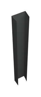 картинка Крепежная планка верхняя Texas 0,5 Velur X RAL 7016 антрацитово-серый (2м) Центр Кровли