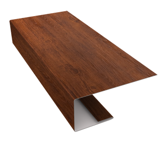 картинка J-Профиль 18мм 0,45 Print-Double Premium Golden Wood Fresh (2м) Центр Кровли