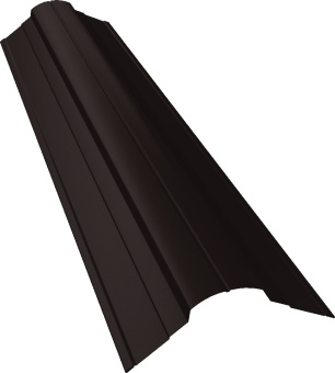 картинка Планка конька фигурного 70х70 Grand Line 0,5 Drap ТХ RR 32 темно-коричневый (3м) Центр Кровли