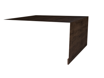 картинка Планка околооконная простая 250х75 0,45 Print Elite Antique Wood TwinColor (3м) Центр Кровли