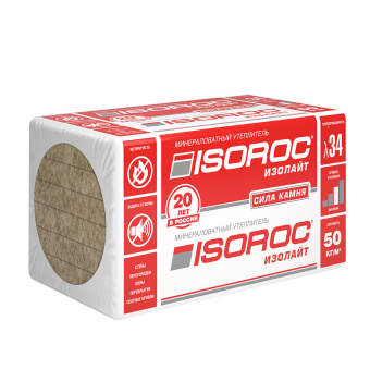 картинка Утеплитель Isoroc Изолайт 50 1000х600х50 (0,24м3) Центр Кровли