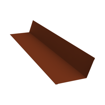 фото Планка примыкания 90х140 0,5 Satin с пленкой RAL 3009 оксидно-красный (2м) Центр Кровли картинка Планка примыкания 90х140 0,5 Satin с пленкой RAL 3009 оксидно-красный (2м) Центр Кровли