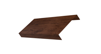 картинка Ламель обратная 125 забора жалюзи Texas 0,45 Print-Double Premium с пленкой Cherry Wood Fresh Центр Кровли