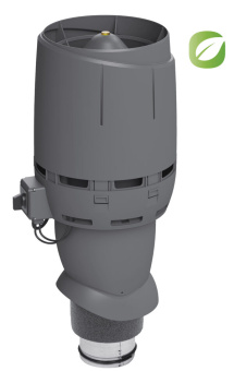 фото Вентилятор Vilpe Flow Eсo125Р/500 серый Центр Кровли картинка Вентилятор Vilpe Flow Eсo125Р/500 серый Центр Кровли