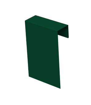 картинка Соединительный профиль фибросайдинга 0,45 PE-Double с пленкой RAL 6005 зеленый мох (3м) Центр Кровли