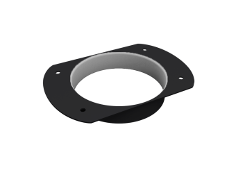 картинка Воронка врезная круглая Vortex Mix Matt RAL 9005 черный Центр Кровли