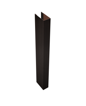 картинка Стойка Texas для калиток и ворот 0,45 Print Elite Coffee Wood TwinColor (1,8м) Центр Кровли