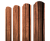Штакетник Полукруглый Slim фигурный 0,45 Print Premium Rowan Wood Intense FTC Центр Кровли
