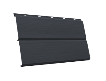 картинка ЭкоБрус 3D 0,345 Grand Line 0,5 Velur X с пленкой RAL 7024 мокрый асфальт Центр Кровли