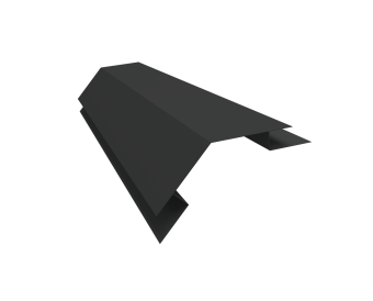 картинка Угол внешний сложный 75х75 135 градусов Grand Line 0,5 Velur RAL 7016 антрацитово-серый (3м) Центр Кровли