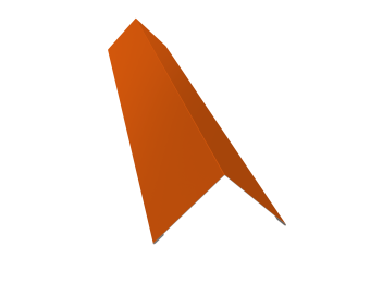 картинка Угол внешний 110х110 0,45 PE с пленкой RAL 2004 оранжевый (2м) Центр Кровли