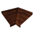 Угол отлива внутренний 100 0,45 Print Elite с пленкой Cherry Wood TwinColor Центр Кровли