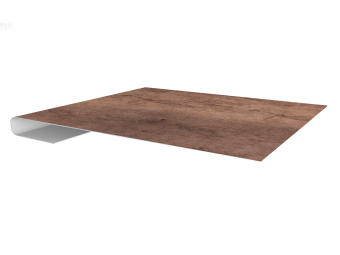 картинка Планка завершающая 0,45 Print Premium Almond Wood Fresh (2м) Центр Кровли