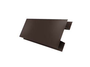 картинка Планка H-образная стыковочная сложная 0,45 Drap-double TX RAL 8017 шоколад (3м) Центр Кровли