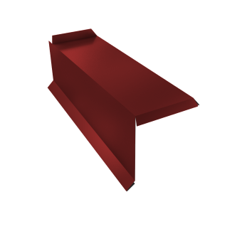 фото Планка торцевая сегментная 30мм Левая 0,7 PE с пленкой RAL 3011 коричнево-красный Центр Кровли картинка Планка торцевая сегментная 30мм Левая 0,7 PE с пленкой RAL 3011 коричнево-красный Центр Кровли