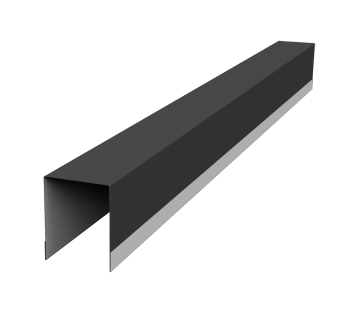 картинка Планка опорная составная внутренняя для забора жалюзи Palermo 0,5 Drap RAL 7016 антрацитово-серый (2,5м) Центр Кровли