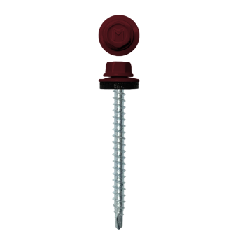 картинка Саморез кровельный Daxmer 4,8х50 (150шт) сверло №1 RAL 3005 Центр Кровли