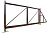 Ворота откатные Colority Zinc 2,03x4,0 RAL 8017 Центр Кровли