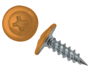 картинка Саморез ПШ 4,2х16 (1000шт) шлиц PH2 RAL 1017 Центр Кровли