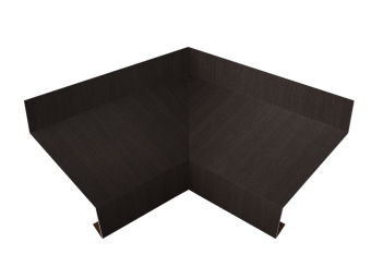 картинка Угол отлива внутренний 70 0,45 Print Elite с пленкой Coffee Wood TwinColor Центр Кровли