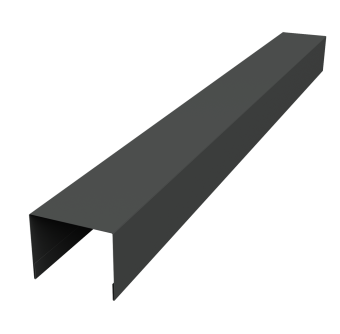 картинка Крышка жалюзи Palermo 0,5 Velur X RAL 7016 антрацитово-серый (2,5м) Центр Кровли