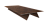 Планка стыковочная составная верхняя 0,45 Print-Double Premium Cherry Wood Dark F (2м) Центр Кровли