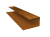 Планка П-образная Экобрус Grand Line 0,45 Print Elite Golden Wood TwinColor (2м) Центр Кровли