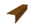 Планка завершающая 50х50 жалюзи Milan 0,45 Print Elite Golden Wood TwinColor (2,5м) Центр Кровли