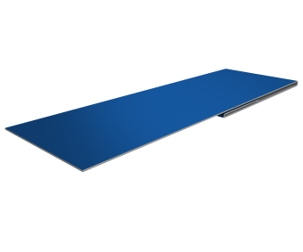 фото Планка финишная 48х25 0,5 Satin с пленкой RAL 5005 сигнальный синий (2м) Центр Кровли картинка Планка финишная 48х25 0,5 Satin с пленкой RAL 5005 сигнальный синий (2м) Центр Кровли