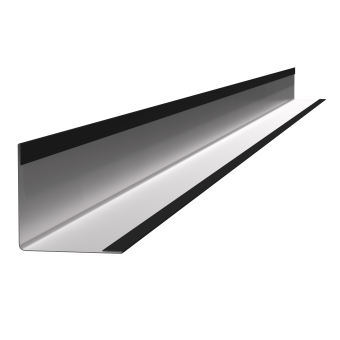 картинка Уголок пристеночный 19х19 (3м) черный Zn Центр Кровли