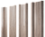Штакетник М-образный А с прямым резом 0,45 Print Elite White Wood TwinColor Центр Кровли