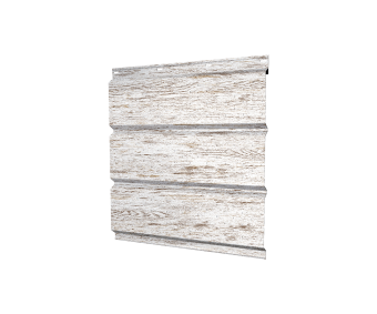 картинка Софит металлический полная перфорация 0,45 Print Elite с пленкой Snow Wood TwinColor Центр Кровли