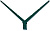 Наконечник V на столб 62х55 RAL 6005 Центр Кровли