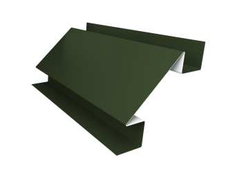 картинка Угол внутренний сложный 75мм 0,5 Satin Matt TX RAL 6020 хромовая зелень (3м) Центр Кровли
