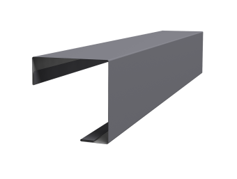 картинка Угол внешний простой фальц Grand Line 0,45 Drap RAL 7004 сигнальный серый (2м) Центр Кровли